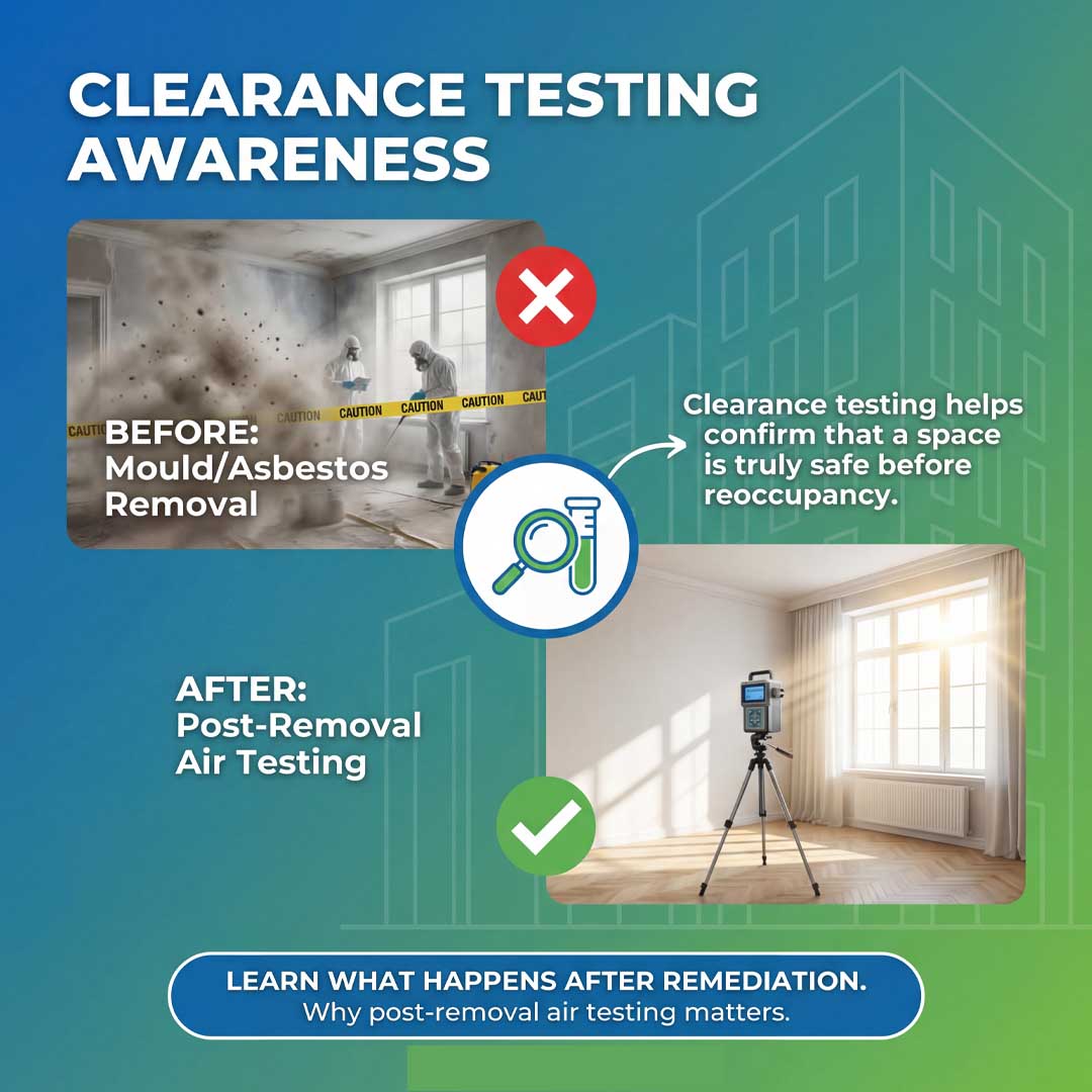 mould asbestos clearance testing removal