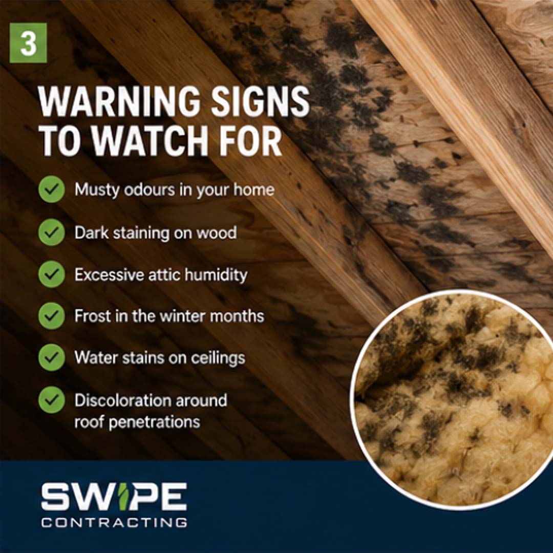 warning signs to watch for attic mould